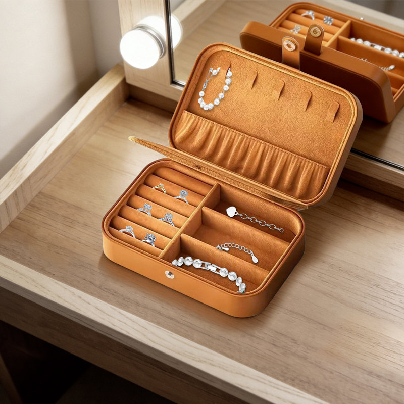 Boîte de rangement pour bijoux portable