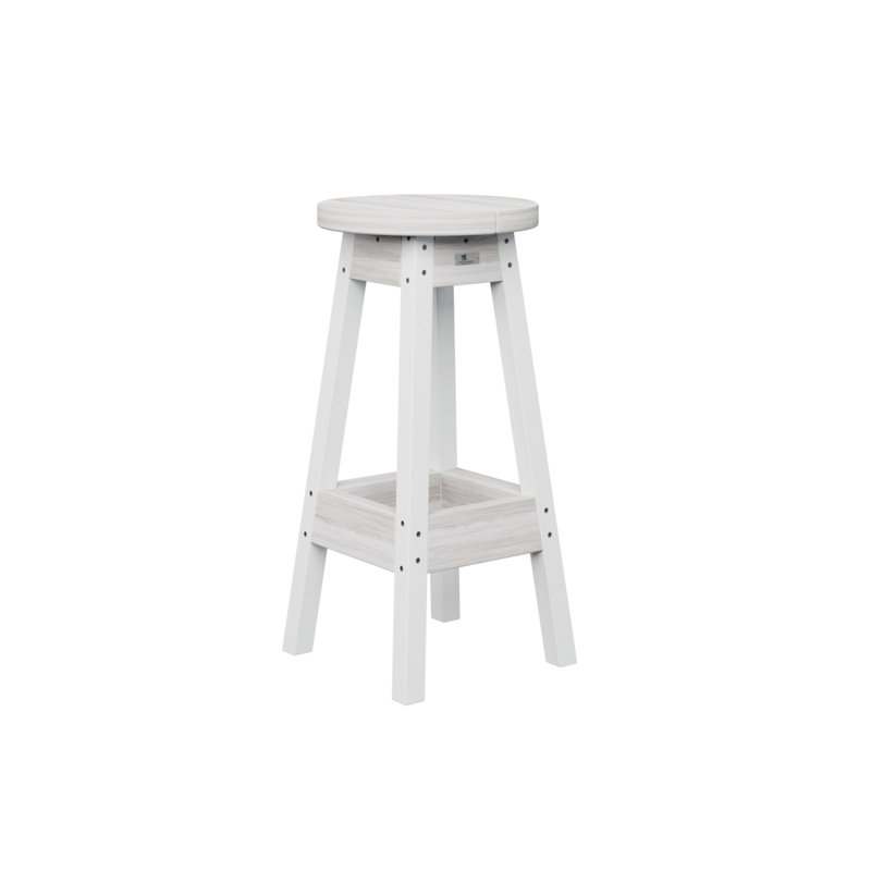 Tabouret de bar d'extérieur Berlin Gardens, Coquillage, 30"