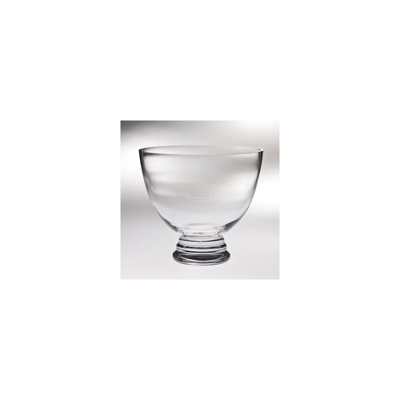 Glass Decorative Bowl, 9.38" H x 10.63" W x 10.63" D