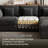 BedLuxury 141'' Modern Chenille U-Shaped Modual Sectional Sofa with 2 Storage Ottomans-131402799