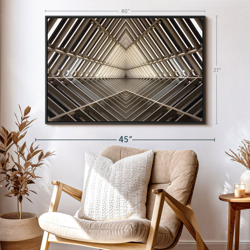 Mirror Image Architecture Canvas Print, 27" H x 40" W