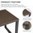 Naresa Rectangular Outdoor Dining Table , 58'' in. W 28'' in. D-2031360815