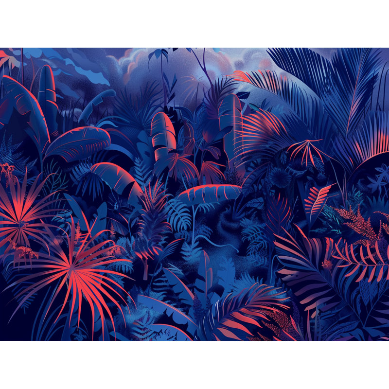 Tapis de bain Jungle Twilight, L 17 po x L 24 po