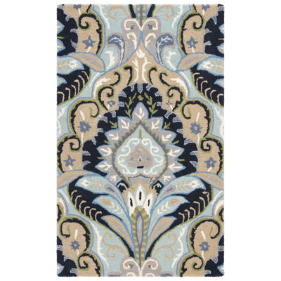 Kouerga bHand Tufted Wool Floral Rug