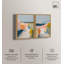 Pastel Fields Duo Canvas Print Modern Abstract Art Set by Art Remedy, Black Frame, 36 x 54-1443123599-1443123640