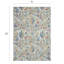 Tapis bleu / beige / vert en laine touffeté à la main Florals Acacia-49265877