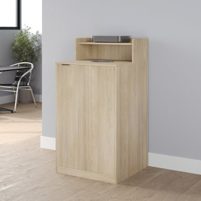 Commercial Grade Tray Top Trash Enclosure With Drop Hole