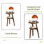 Table d'appoint 100% bois massif à 2 niveaux Table d'appoint de salon, table de chevet, table de bout ronde en bois massif, petite table d'appoint à 2 niveaux avec tablette de rangement inférieure