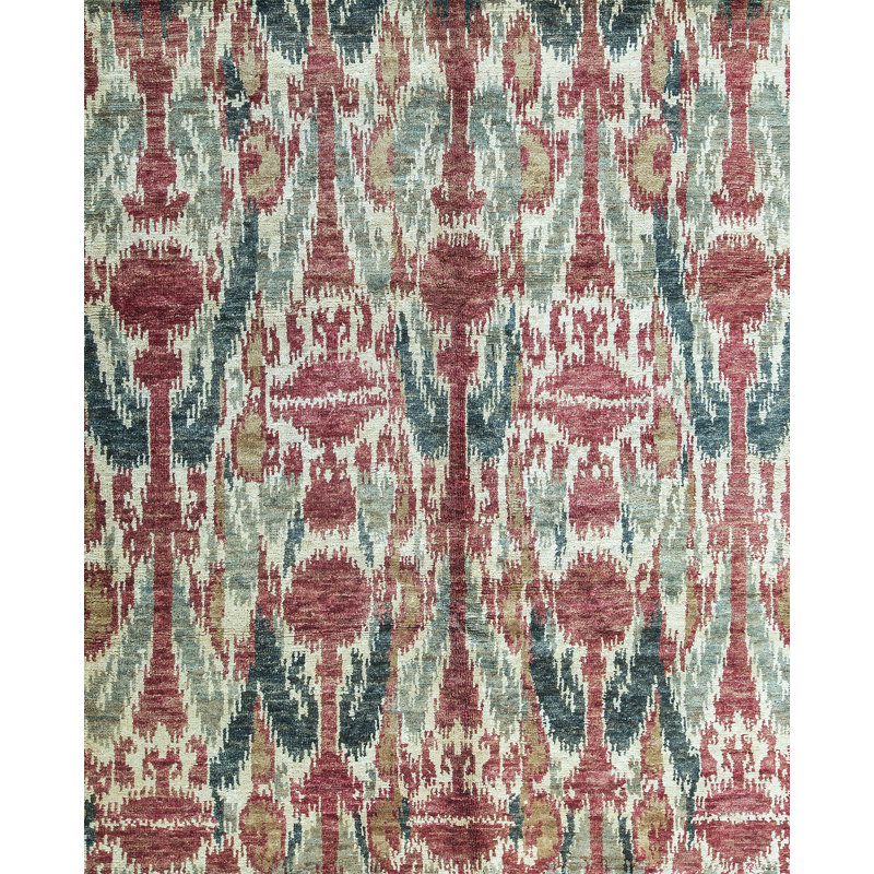 Hand-Knotted High-Quality Red Area Rug