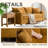 Alcantara 3-Seater 79.5'' Modern Upholstered Sofa with Square Armrests and 2 Throw Pillows-2125194806
