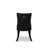 7 Piece Dining Table Set Consists of a Rectangle Kitchen Table with Butterfly Leaf and 6 Polyester Fabric Padded Chairs, Black