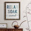 Relax Soak Unwind - cadre photo, art textuel sur toile-231070138-231070114