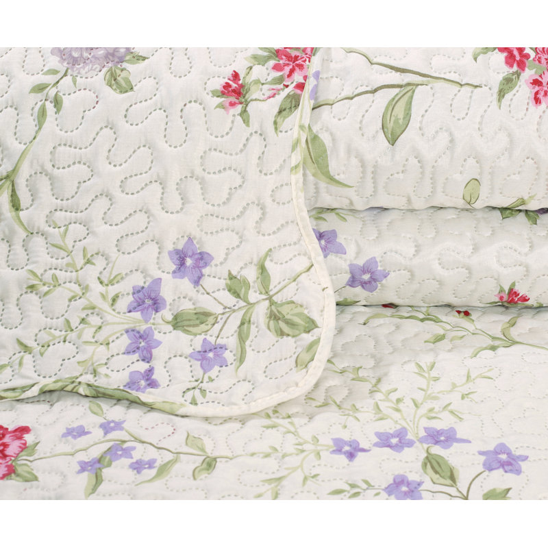 Ensemble de courtepointe 3 pièces Kester Home Literie Pinsonic Bedding Ultra Soft, Grand