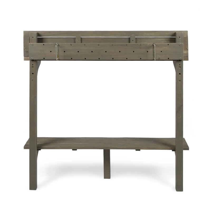 Table de bar d'extérieur en bois d'acacia
