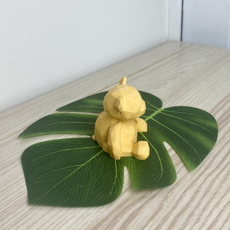 Gidney Mini Bear Ornament Statue, Yellow