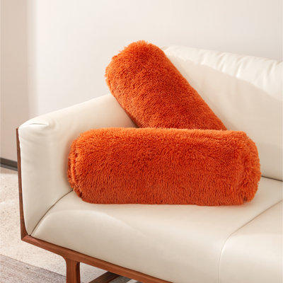 Faux Fur Reversible Throw Pillow