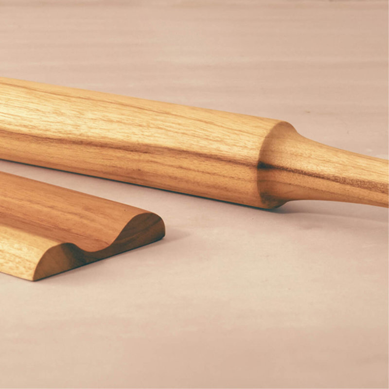 Teak Wood Belan With Stand Set