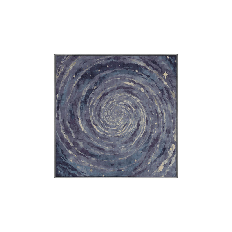 Tapis gris soyeux et moelleux, Carré 5 pi