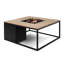 Himanshu Round Douglas Fir Wood Propane Smokeless Fire Pit Table with Hidden Fuel Tank-362575180