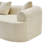 Curved Boneless Sofa,Compression Modular 110'' Sectional,White Highdensity,Couches Sleeper For Living Room Bedroom Apartment Lounge,Chenille