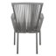 Chaise de patio empilable avec coussin Mahaffey