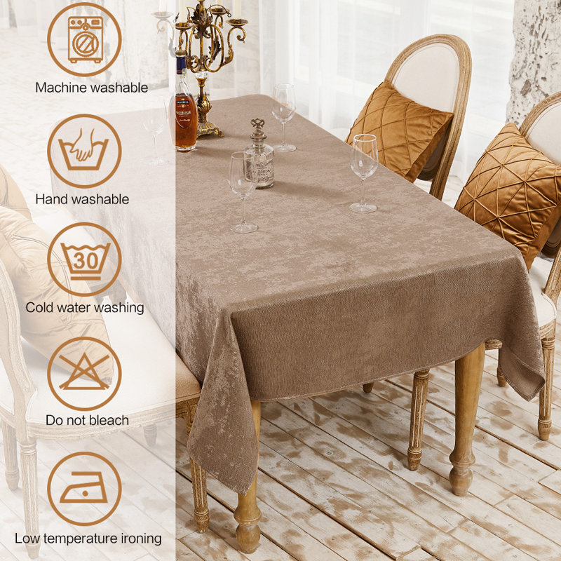 Janssen Wedding Tablecloth, Khaki, 55" x 70"