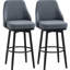 Tabourets de bar de style nordique, ensemble de 2 chaises de cuisine pivotantes, confortables et élégantes pour les bars et les comptoirs modernes