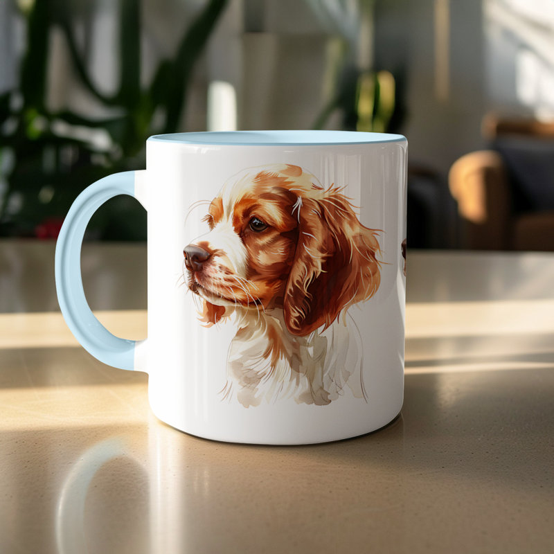 Ceramic Coffee Mug, 2, Light Blue