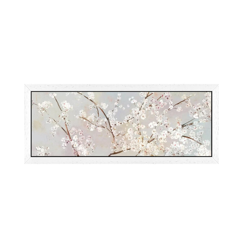 Bloomingdale by Asia Jensen - Print on Canvas, 60.96cm H x 182.88cm W x 3.81cm D, White Floater Framed