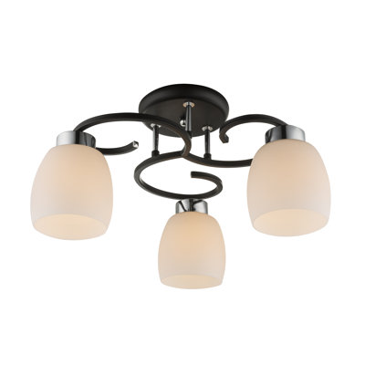Obrien Glass Semi Flush Mount