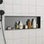Niche de douche en acier inoxydable 37 po x 13 po, noir bronze-2070537430-2070537429