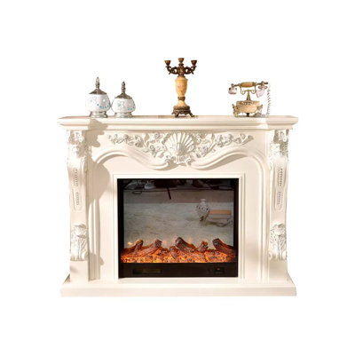 Solid Wood Electric Fireplace