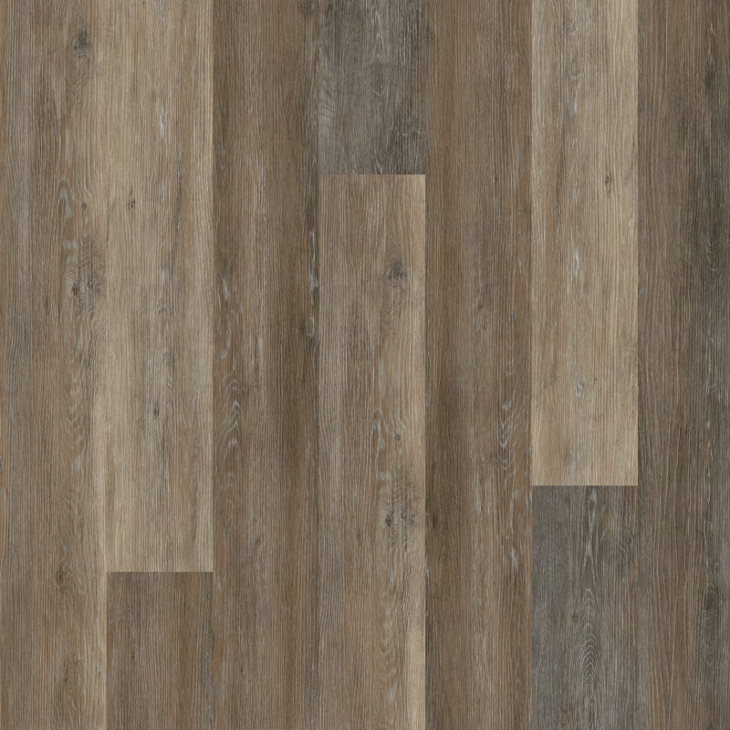Plancher de vinyle rigide de luxe à noyau rigide imperméable 7,5 po x 48 po 6,5 mm 20 mil Parkland, Urban Dusk