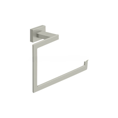 701CEE4EECDB4BB7B93DA4193925687B 8-1/2" Length Bulloch Towel Ring Satin Nickel