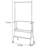 Stainless Steel Coat Rack with Saddle Leather