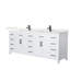 Beckett 84" Freestanding Double Bathroom Vanity with Quartz Top-582092710-582092714-582092716