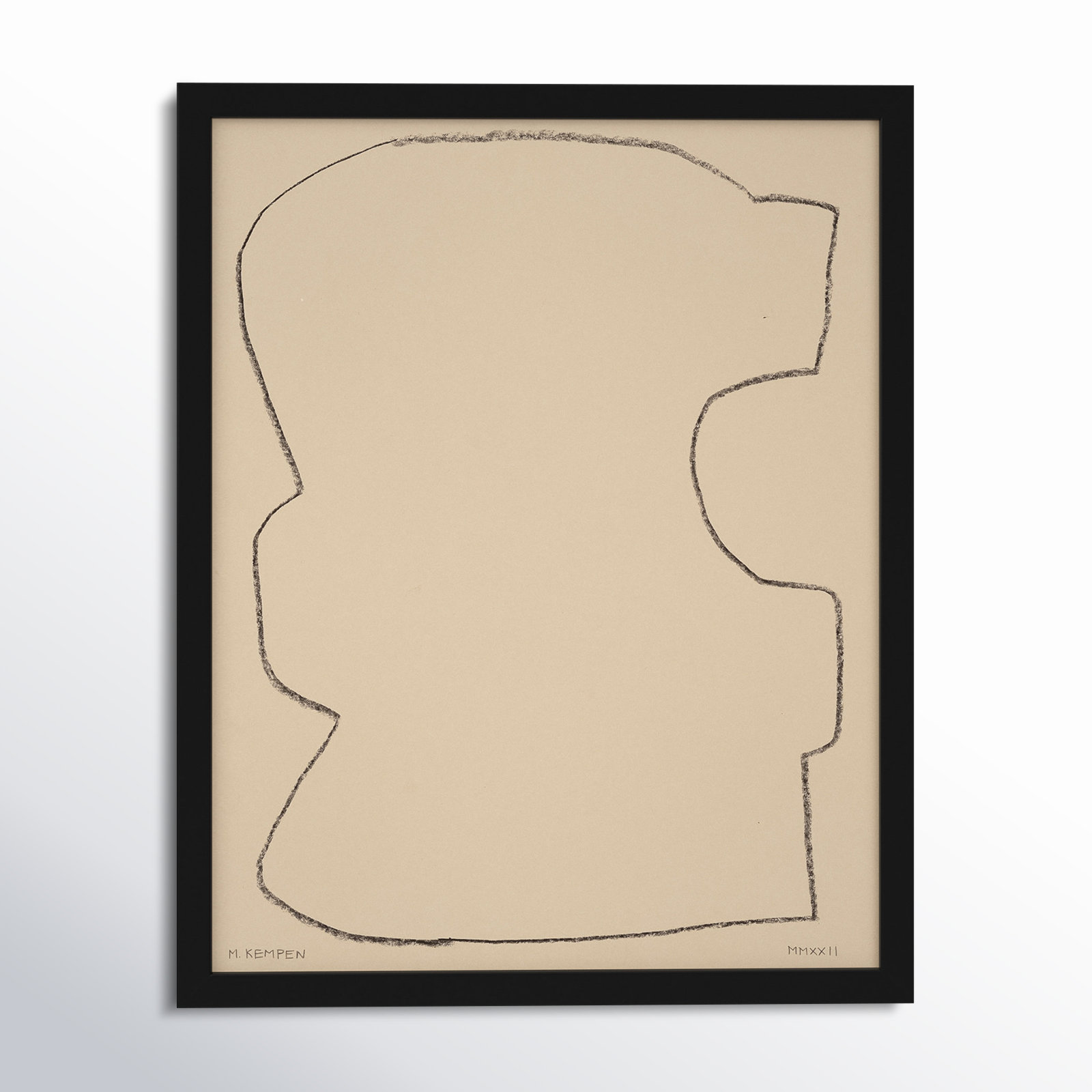 Outlines 9 by Michael Kempen, Black Framed, 16" W x 20" H