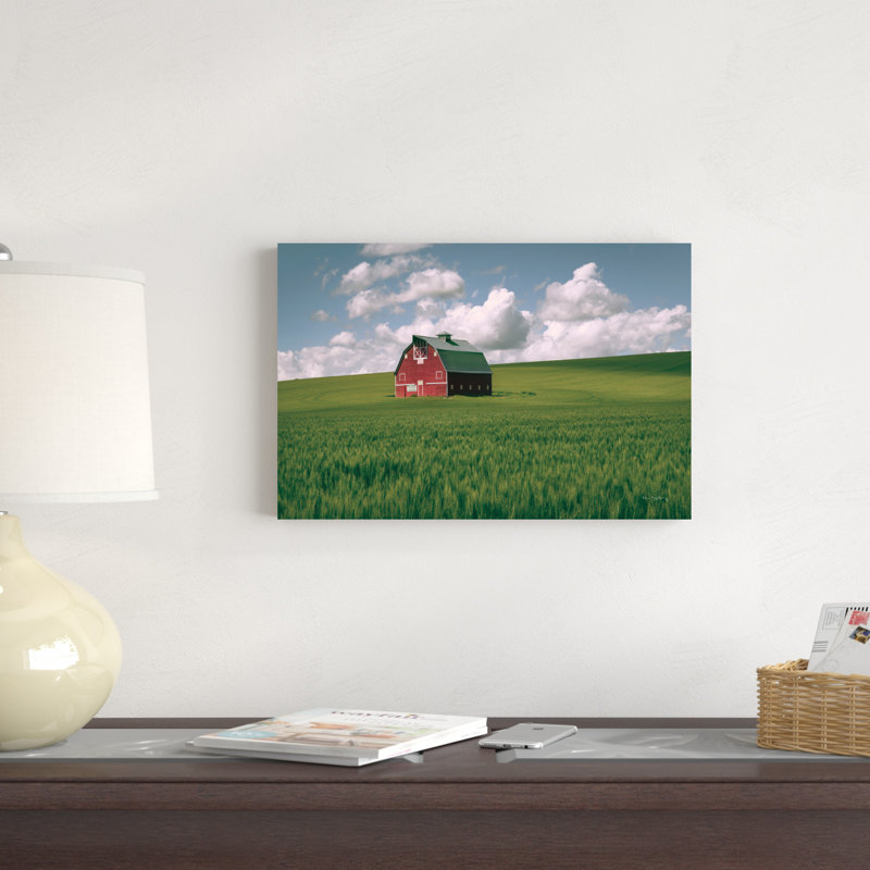 Palouse Red Barn I, H 18 po x l 12 po x P 1,25 po