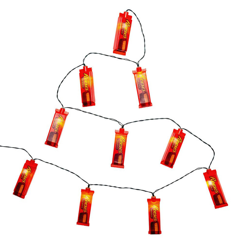 Kurt Adler 10-Light Battery Operated Hershey's Reese's Light Set