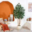 Arbre à ficus artificiel multi-tiges Barnette Grand 6 pi-8 pi avec troncs en bois véritable authentique-1752577948