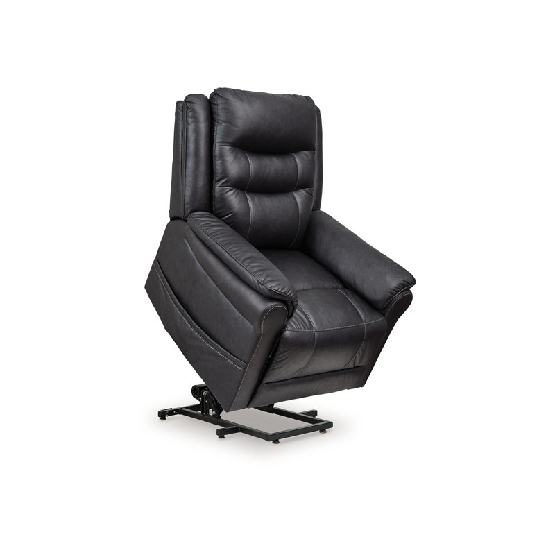Fauteuil inclinable Otim, 35 po, massage thermique, similicuir Otim, Noir, noir, noir, noir