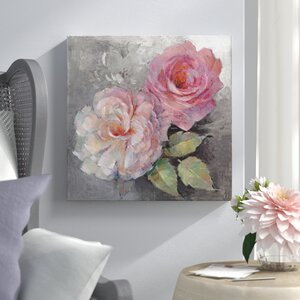 Winston Porter Roses On Gray I On Canvas by Peter McGowan Gallery ...