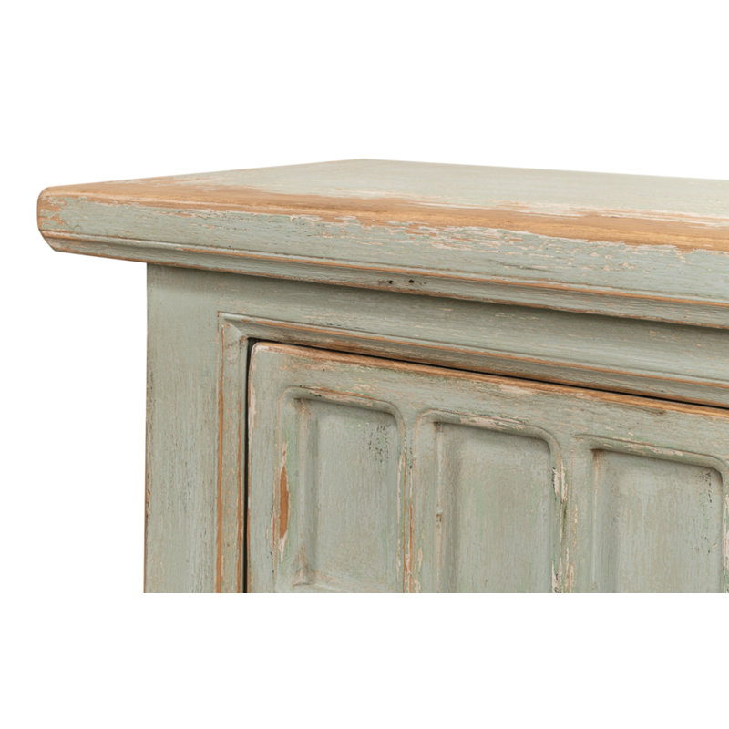 Isla English Garden Sage Pine Sideboard with Adjustable Shelves