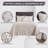 Charleston Collection 100% Cotton Bedding sets, Machine Washable Soft and Breathable 4-piece Chenille Bedspread & Sham with Geometric Embroidery, All season-806346227-806346231