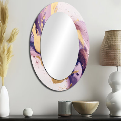 Lehoux - Miroir abstrait en métal