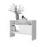 Console blanche avec deux portes