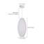 Luminaire suspendu 1 lumière en tissu cigare-1358009412