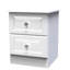 Fully Assembled Jacey 2 Drawer Bedside Table-398073775