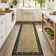 Washable Living Room Rug Floral Bordered Area Rugs Soft Thin Indoor Carpet for Bedroom Modern Throw Aesthetic Mat Non Slip Stain Resistant Carpet for Dining Room Office
