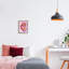 «Retro Lips with Smiley» encadré par House of Lulu-96141006-96141005